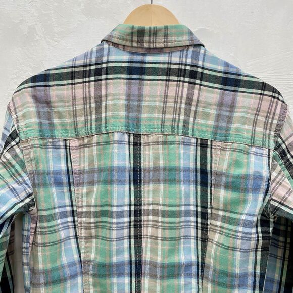 Vintage Guess Plaid Western Shirt Medium Womens Guess Snaps Button Down Shirt M - Picture 11 of 16